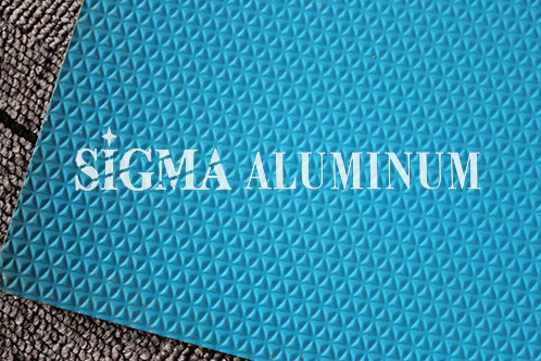 Triangular Pattern Embossed Aluminum